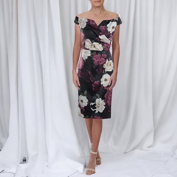 Ignite Evenings Womens Satin Sweetheart Neckline Cocktail Dress NWOT Sz 8 - Picture 1 of 15